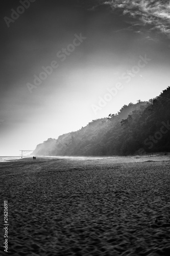 sandy beach by the baltic sea
