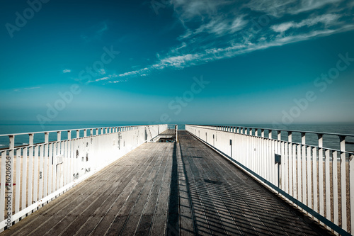 pier over the beach by the seaside