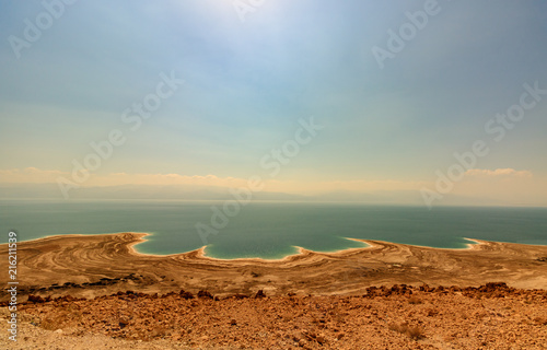 Bild auf Leinwand Desert landscape of Israel, Dead Sea, Jordan