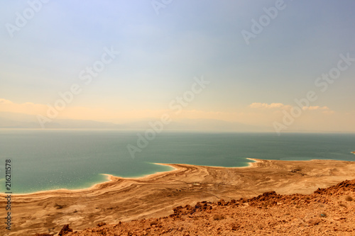 Foto Desert landscape of Israel, Dead Sea, Jordan