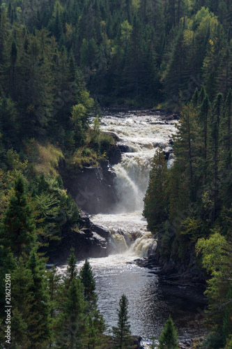 Waterfall of Val Jalbert in Canada