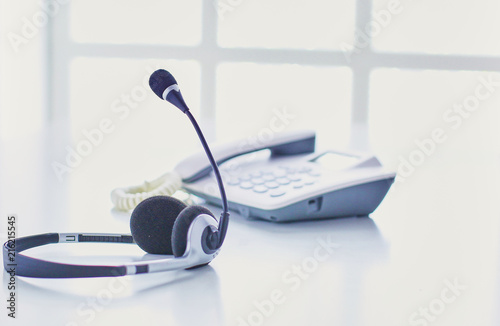 Communication support, call center and customer service help desk.