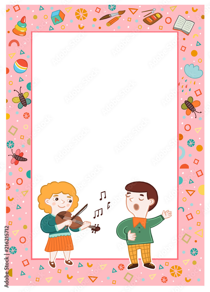 frame for diploma children musician and singer frame for diploma children musician and singer