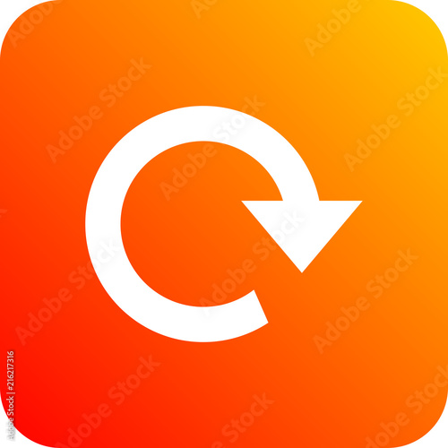 Bonito icono colorido para negocios y web con flecha