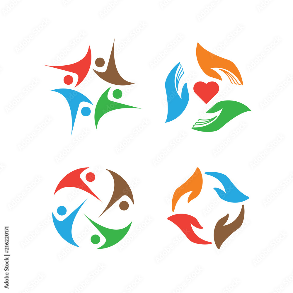 Community organization logo design template
