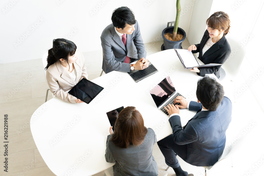 Fototapeta premium asian business group meeting