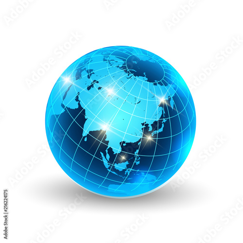 地球　世界　地図　アイコン