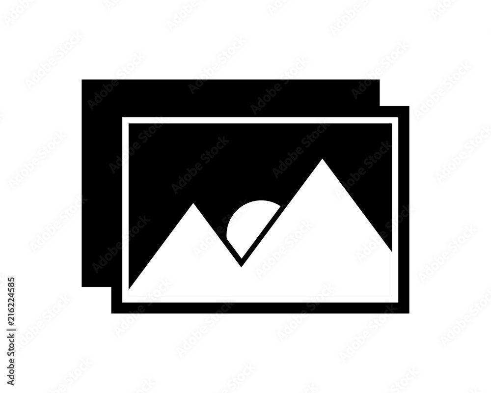 black picture black silhouette image vector icon logo symbol black picture black silhouette image vector icon logo symbol