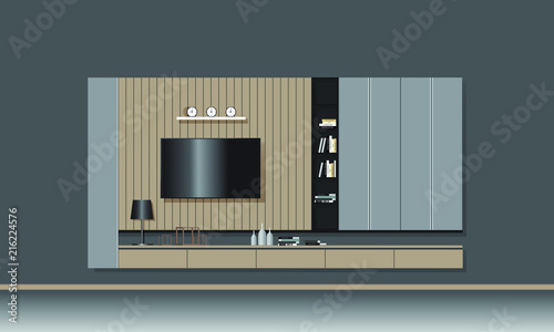 Decorate wall panel TV