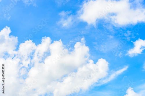 The nature of blue sky with cloud in the morning.
