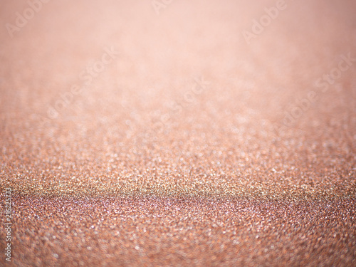 Coper glitter and light background, Abstract background with defocused