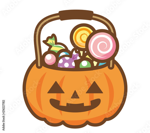 ハロウィン　お菓子　バケツ