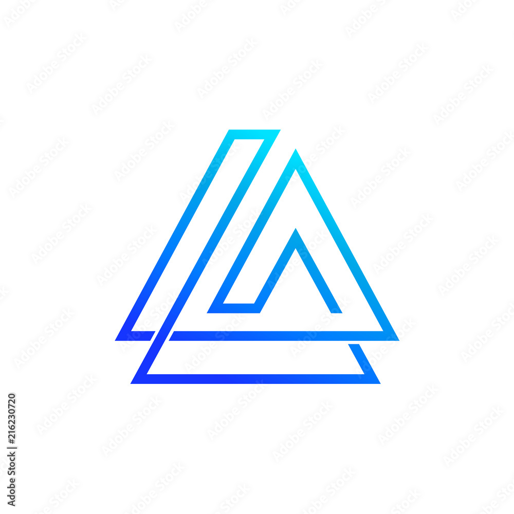 LA Logo,AL Logo, Letter L and Letter A Initial Logo Template LA Logo,AL Logo, Letter L and Letter A Initial Logo Template