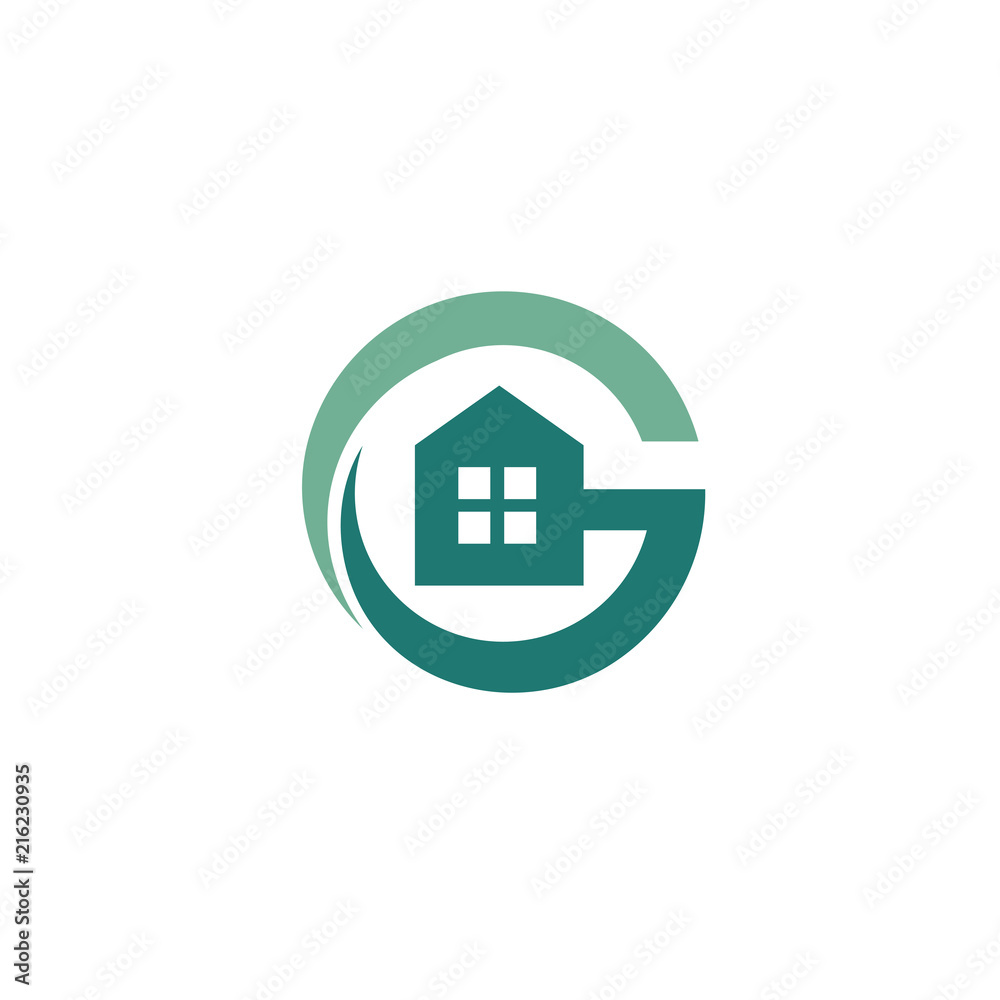 Green House Letter G Logo Template Green House Letter G Logo Template