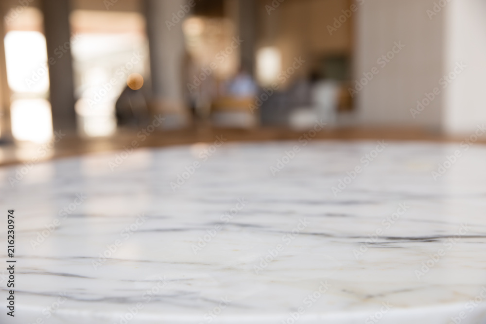 Stone marble table top with blur background. Stone marble table top with blur background.