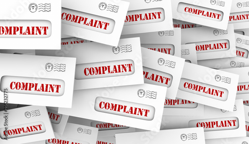 Photography Complaint Angry Customer Feedback Envelopes 3d Illustration