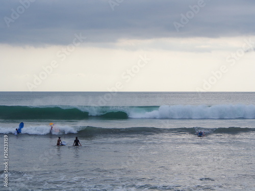 Big Wave for surfing at Kuta Beach, Bali Island. Travel in Indonesia, 12th October 2012