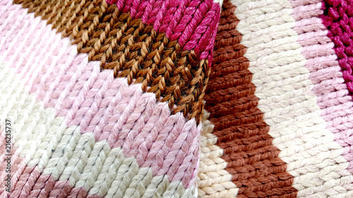 colorful woven fabric, texture of a tekstile