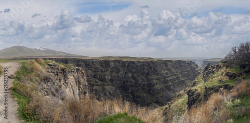 Armenia the gorge of the Kasakh River. The place next to the ancient Armenian temple and the monastery of Sagmosavank photo