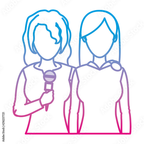degraded line women reporters partner news conference