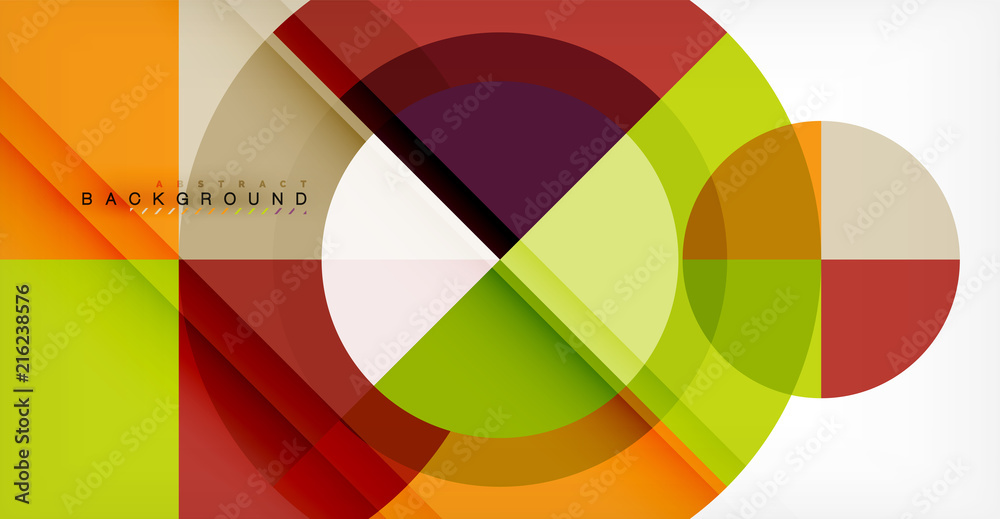 Obraz premium Vector circle abstract background