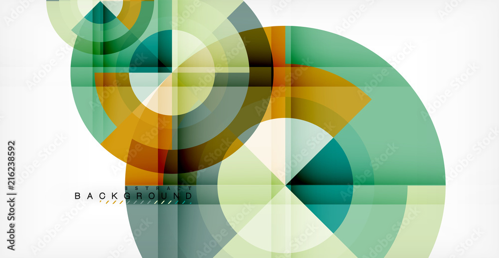 Vector circle abstract background