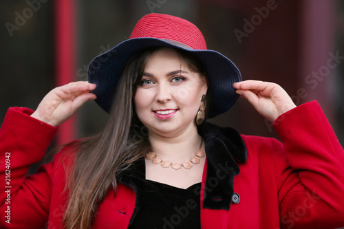 Beautiful overweight woman ...
