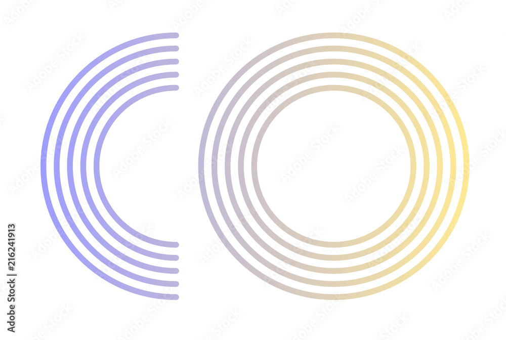 Co logo lines lined up Co logo lines lined up