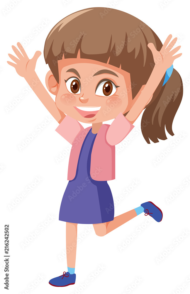 Young happy brunette girl Young happy brunette girl