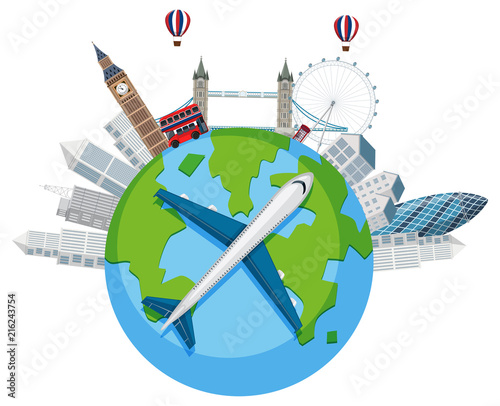 Tourism landmark 360 degree view