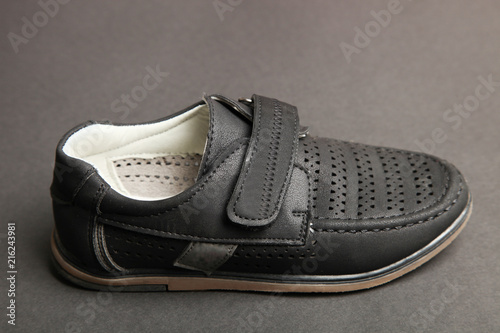 Male black classic shoes