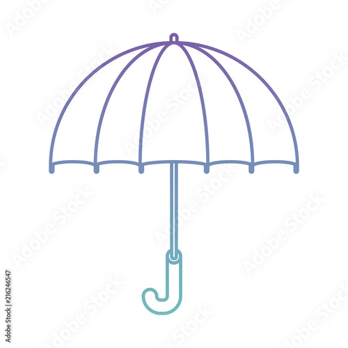 umbrella beach isolated icon vector illustration design