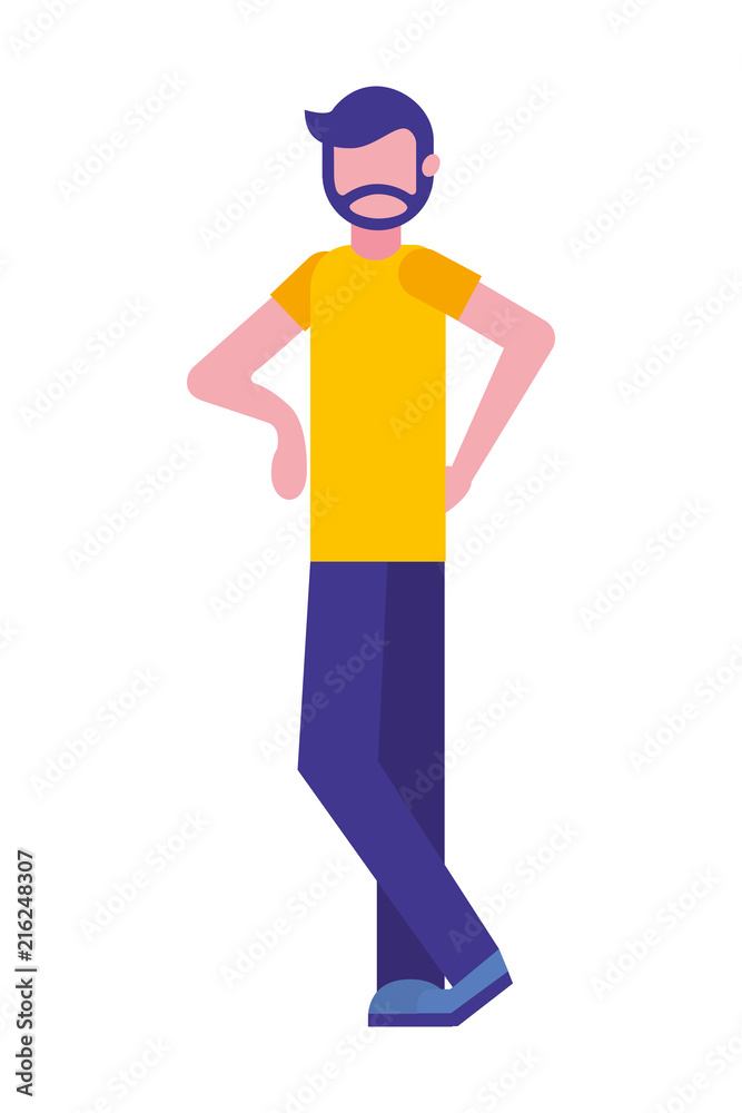 young man avatar character young man avatar character