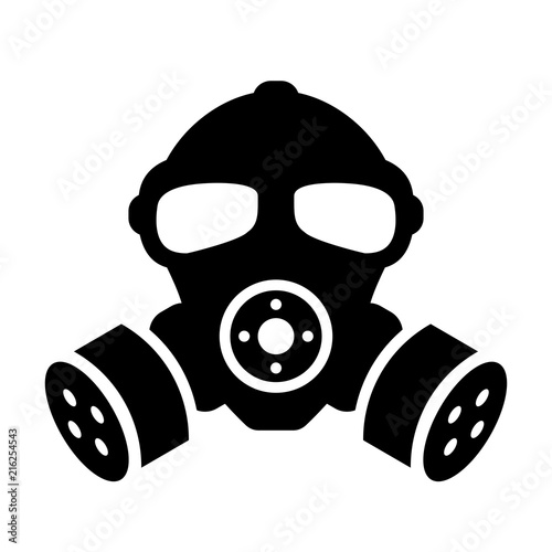 Old gas mask vector silhouette © Arcady