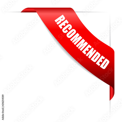 Recommended corner ribbon