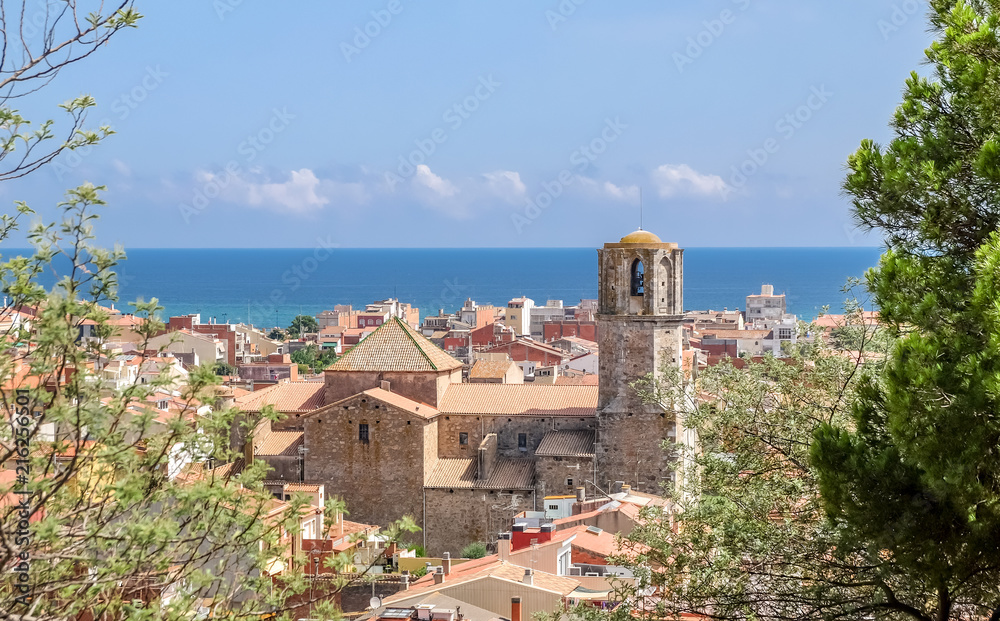 View of Malgrat del Mar, Spain