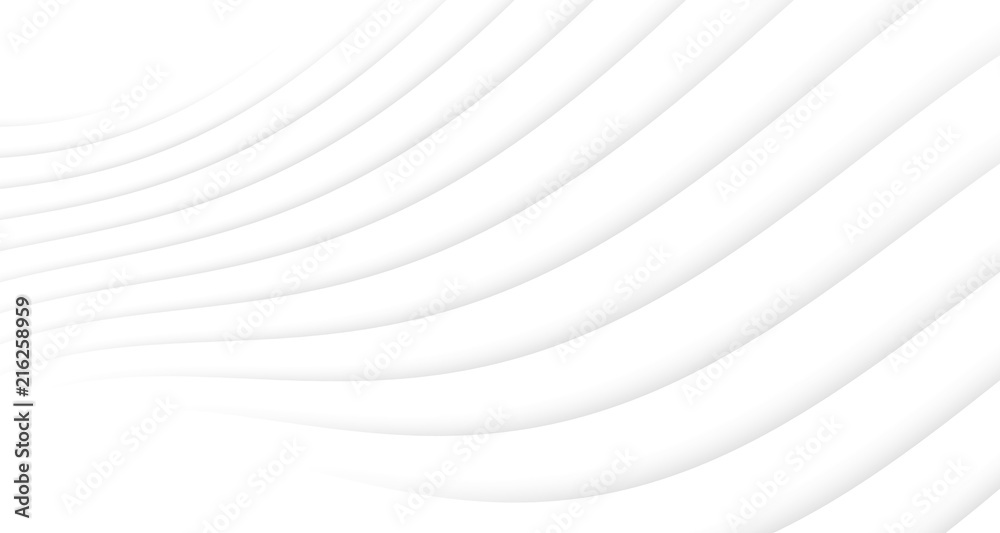 White Abstract Modern Background With Gray Curve Line Motion , Wallpaper , Banner, Presentation Background , Illustration
