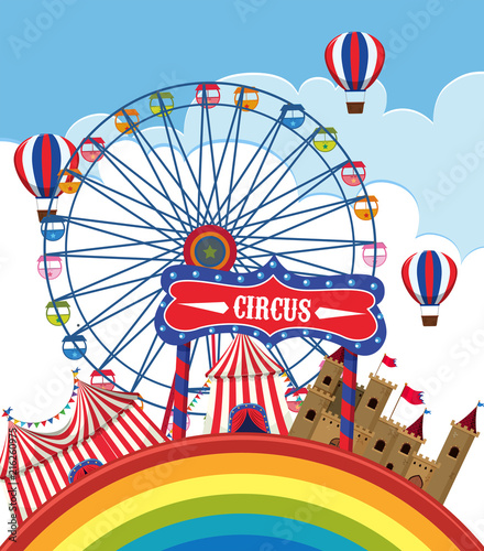 A fun fair template