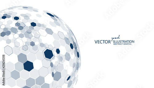 Molecular structure formed the three-dimensional earth, the implication of the sense of science and technology.