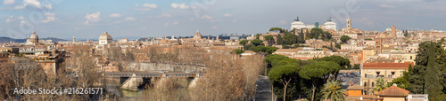 Rome, a panorama from the Aventine Hill, a view of the Tiber, the Gianiculum Hill, the Garibaldi Monument, Trastevere, Victor Emmanuel, the Capitol Hill, the Vatican, St. Peter's Cathedral (part 2)