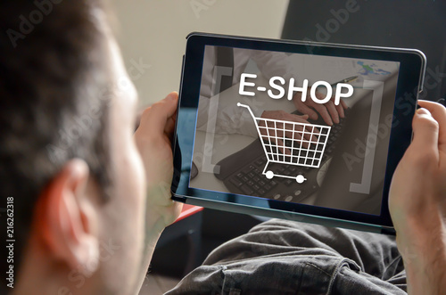 Concept of e-shop photo