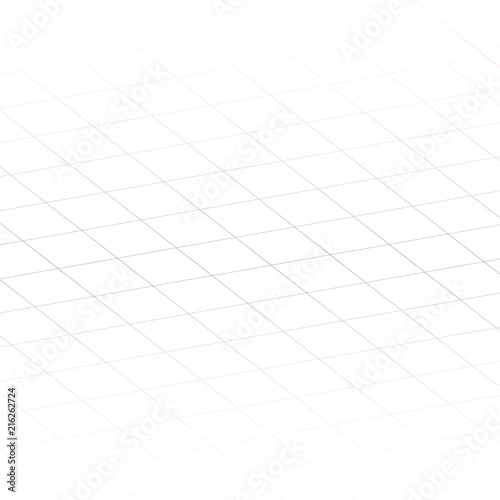 Tilted square lined notebook empty paper background