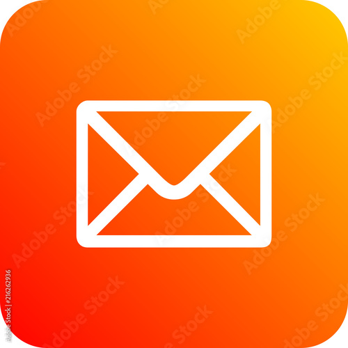 Colorido icono ilustrado para negocios y web con correo