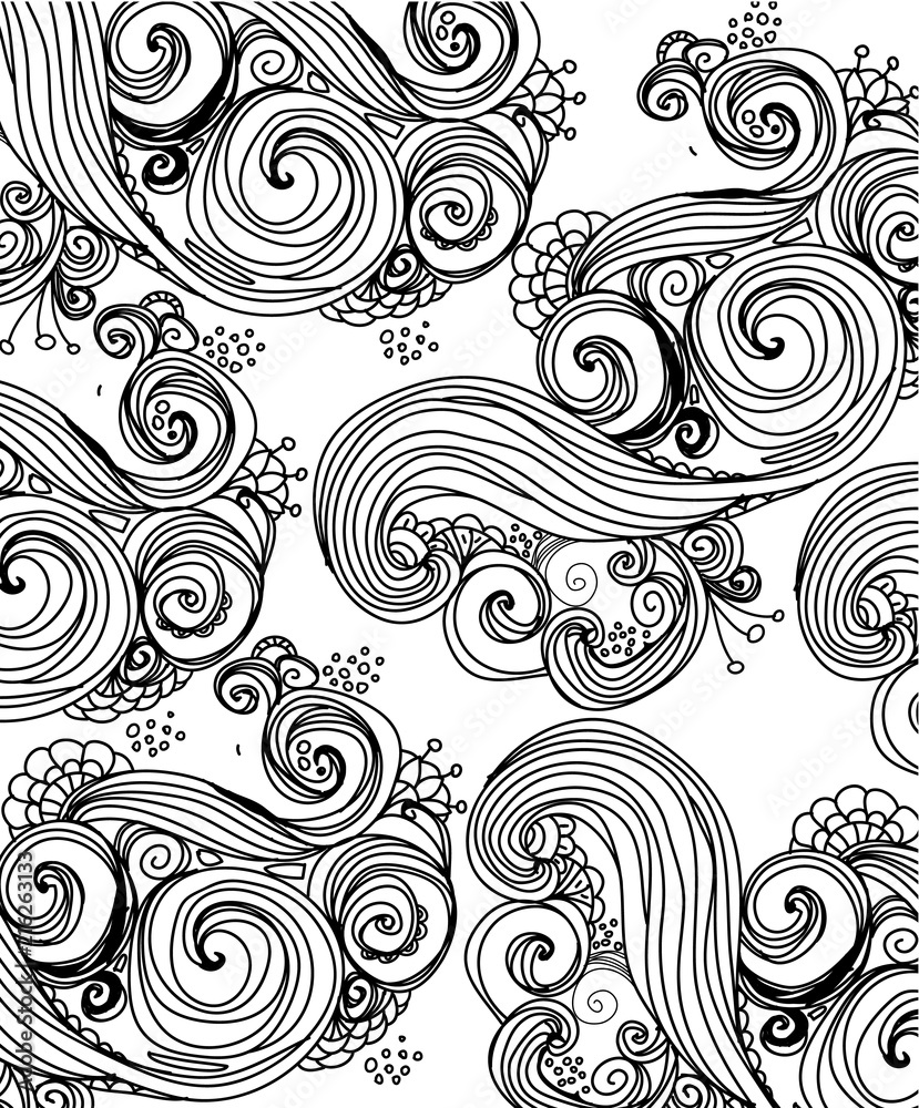 Obraz premium plain abstract background with waves, drawing waves