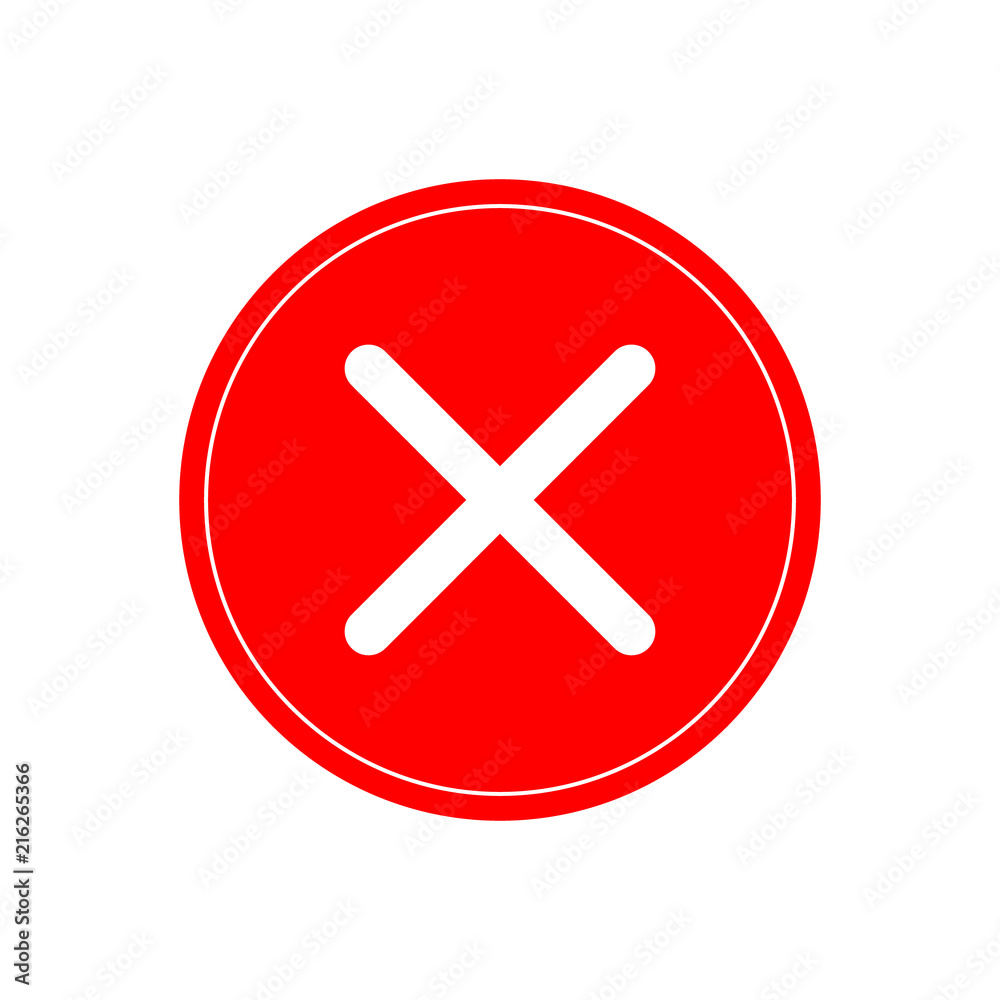 red tick. red cross. Tick symbol, badge, red sign. Done. Vector illustration. renouncement, denied, no red tick. red cross. Tick symbol, badge, red sign. Done. Vector illustration. renouncement, denied, no