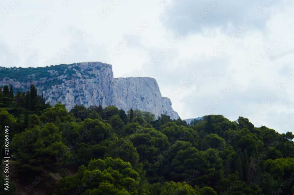 Crimean nature, sea and mountains, cliffs