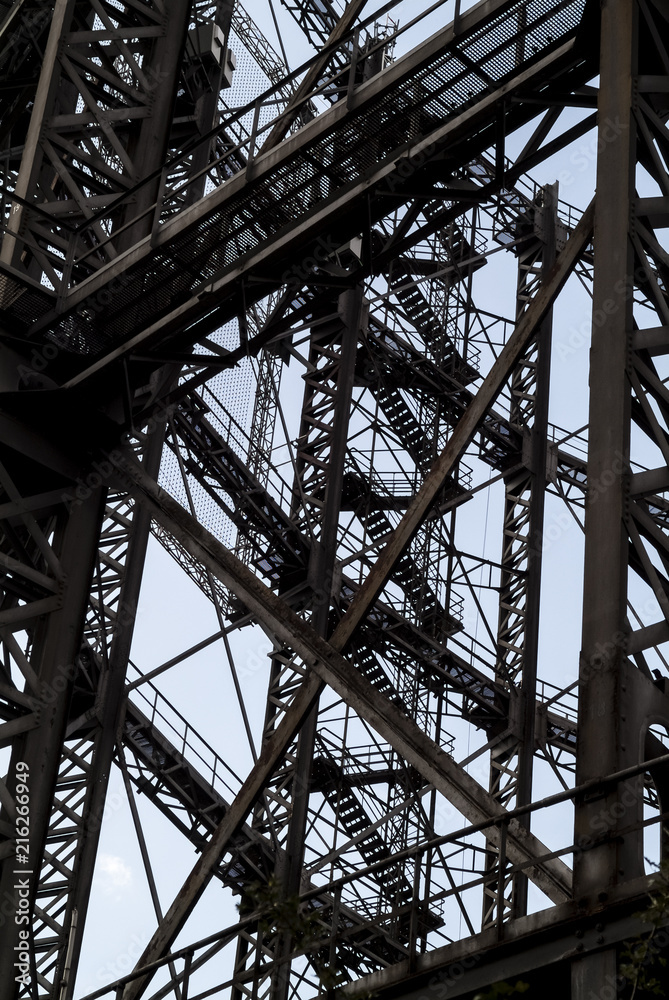 Disused Gasometer framework Disused Gasometer framework