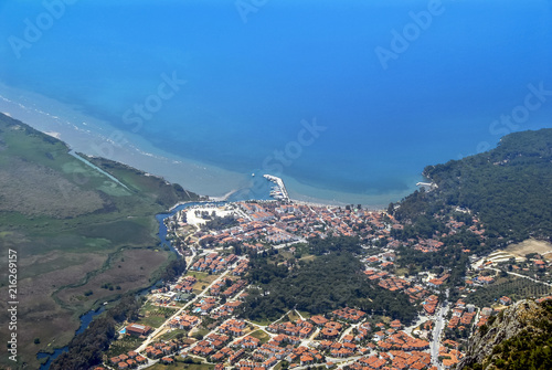 Mugla, Turkey,13 May 2012: Sakartepe at Gokova Bay, Akyaka photo