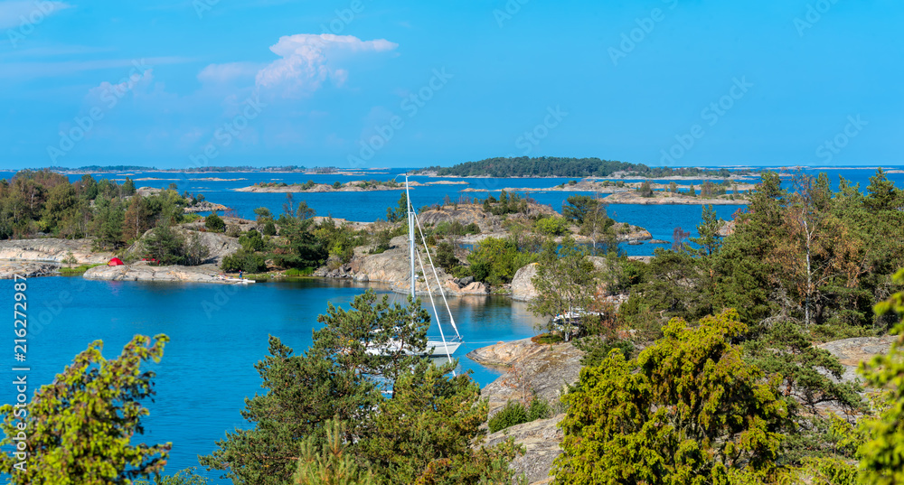 A view over St- Anna's archipelago in the Baltic sea, sweden