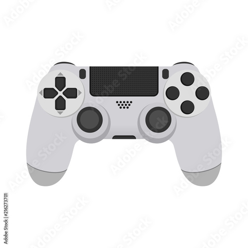 Realistic Mock-up Modern Game Controllers. Gamepad from the game console isolated on a white background. Vector illustration.